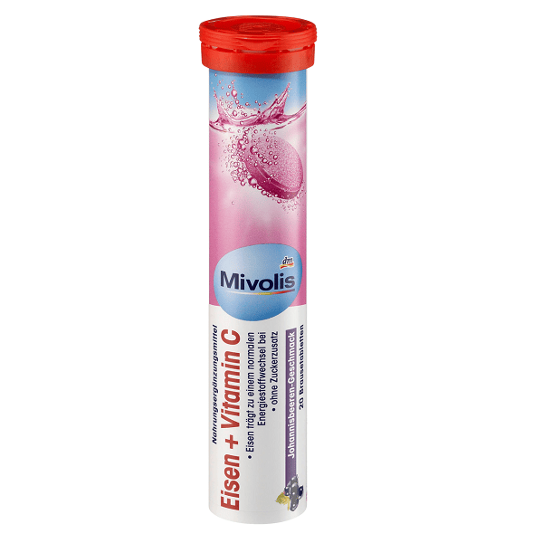 Mivolis Fer & Vitamine C - 20 Comprimés Effervescents