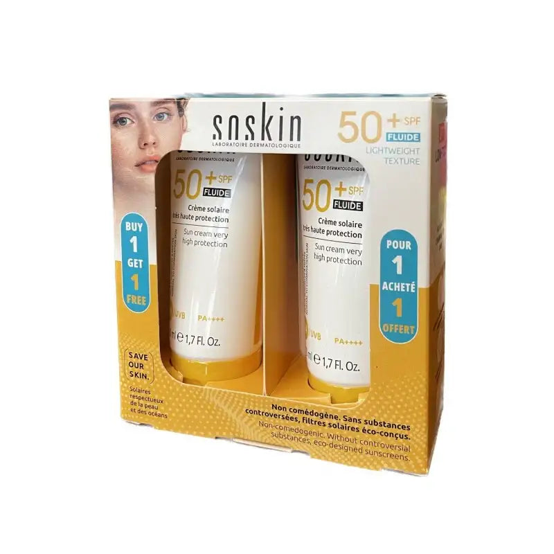 Soskin Sun Cream 50+ (Pack Promotionnel)